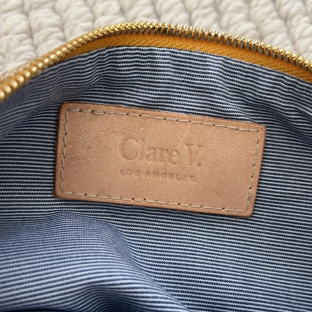 Clare V. Gold metallic fold over clutch - Picture 5 of 7